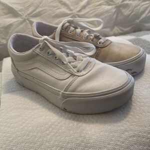 Girls Vans Ward Platform Sneakers Size 2.0